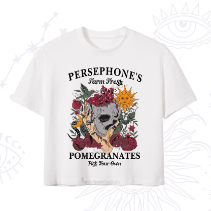 Purplehecate Persephone's Farm Fresh Pomegranates Pick Your Own Crop T-Shirt