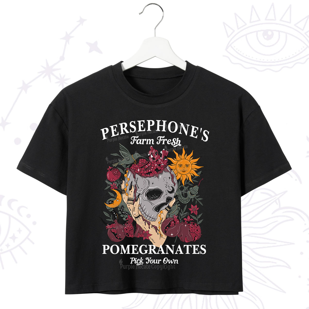 Purplehecate Persephone's Farm Fresh Pomegranates Pick Your Own Crop T-Shirt