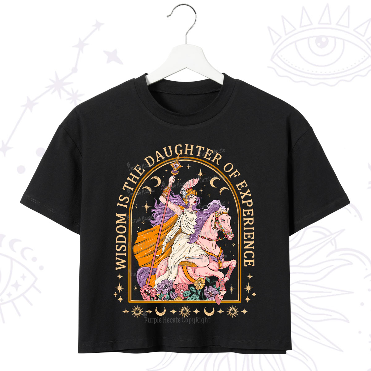 Purplehecate Wisdom Is The Daughter Of Experience Crop T-Shirt