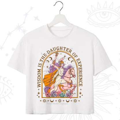 Purplehecate Wisdom Is The Daughter Of Experience Crop T-Shirt