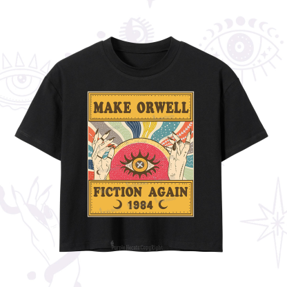 Purplehecate Make 1984 Fiction Again Crop T-Shirt