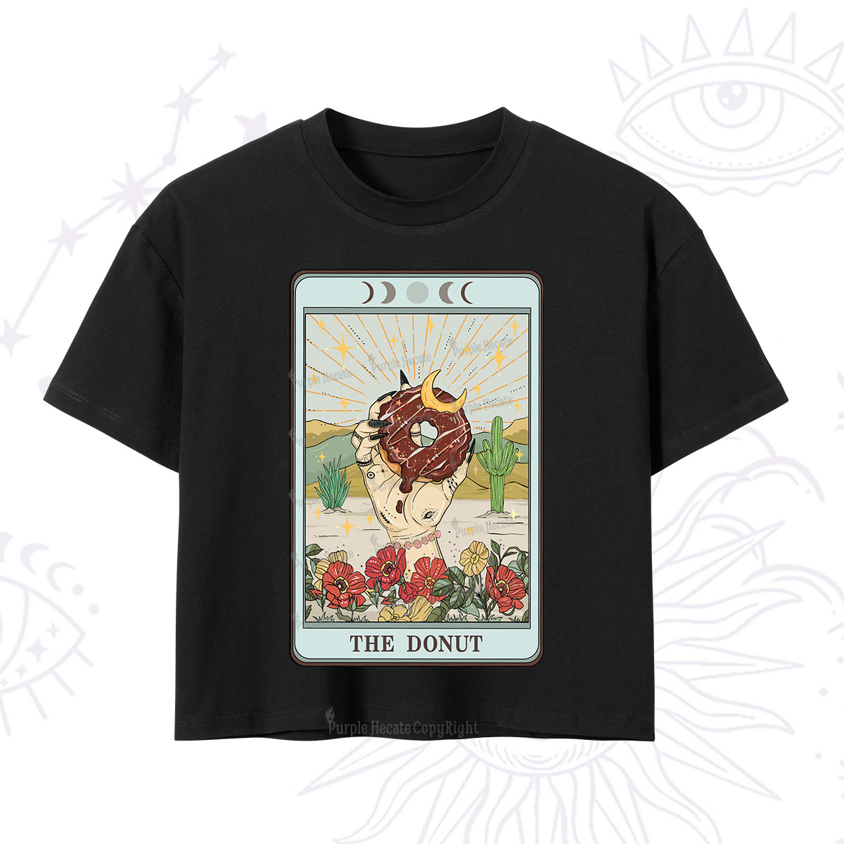 Purplehecate The Donut Tarot Crop T-Shirt