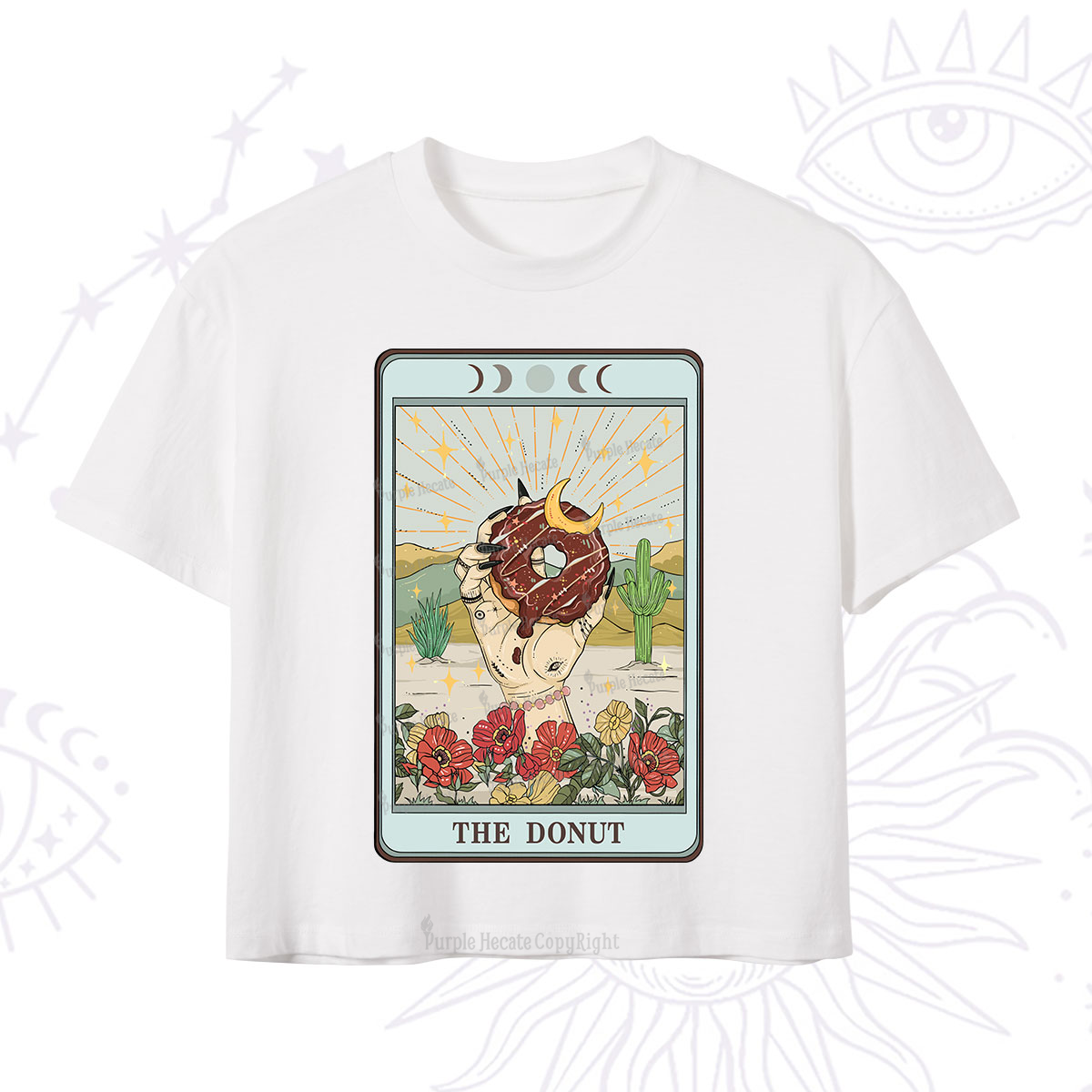 Purplehecate The Donut Tarot Crop T-Shirt