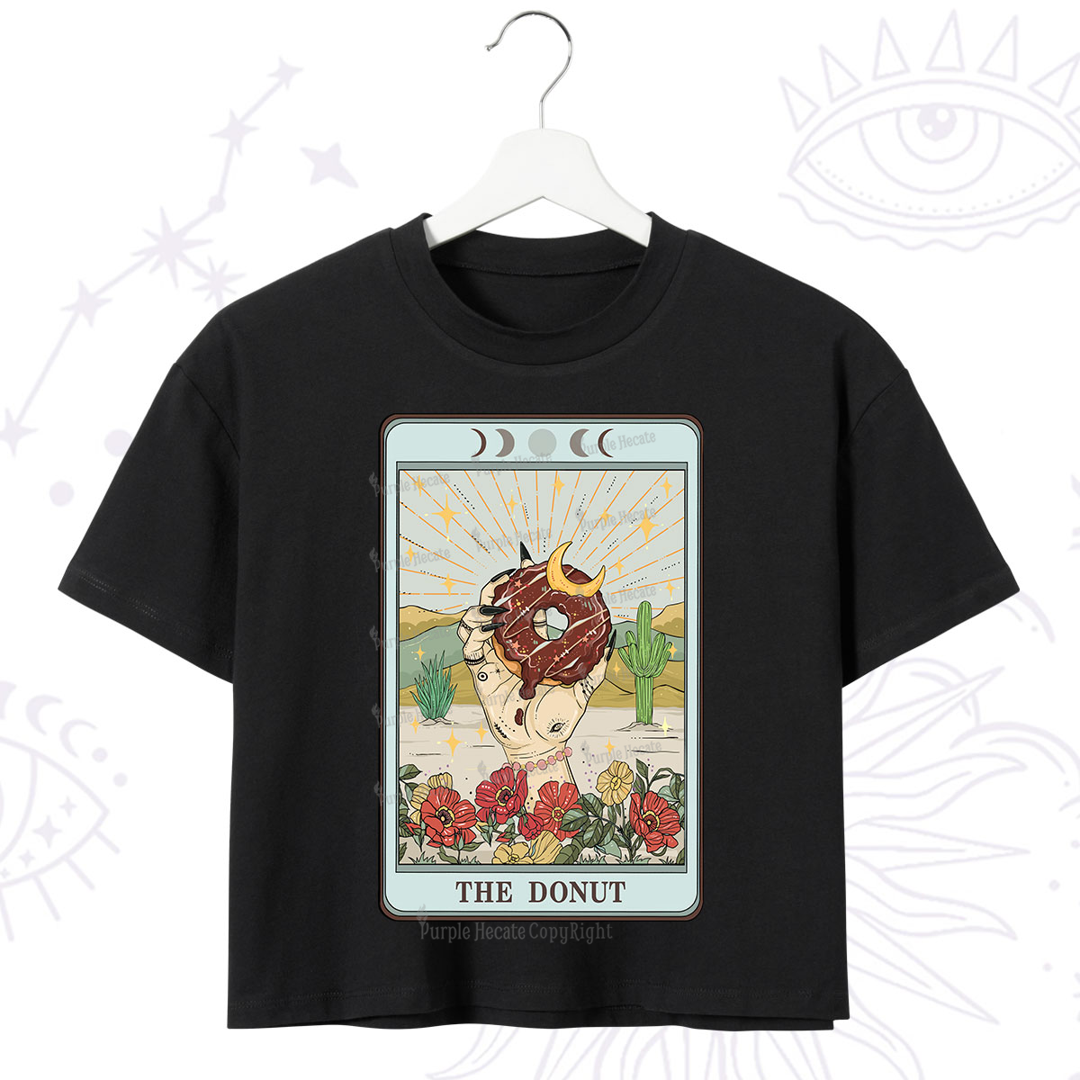 Purplehecate The Donut Tarot Crop T-Shirt