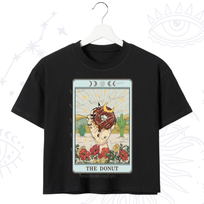 Purplehecate The Donut Tarot Crop T-Shirt