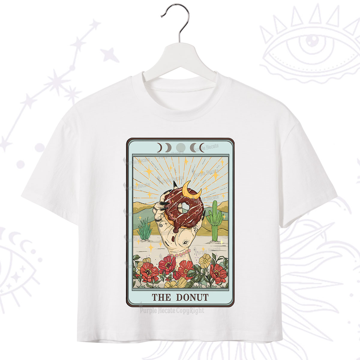 Purplehecate The Donut Tarot Crop T-Shirt