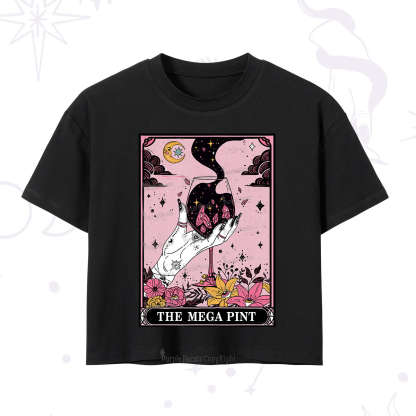 Purplehecate The Mega Pint Tarot Card Crop T-Shirt