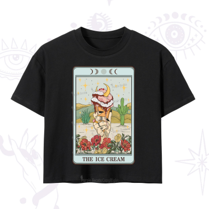 Purplehecate The Ice Cream Tarot Crop T-Shirt