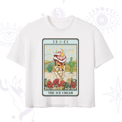 Purplehecate The Ice Cream Tarot Crop T-Shirt