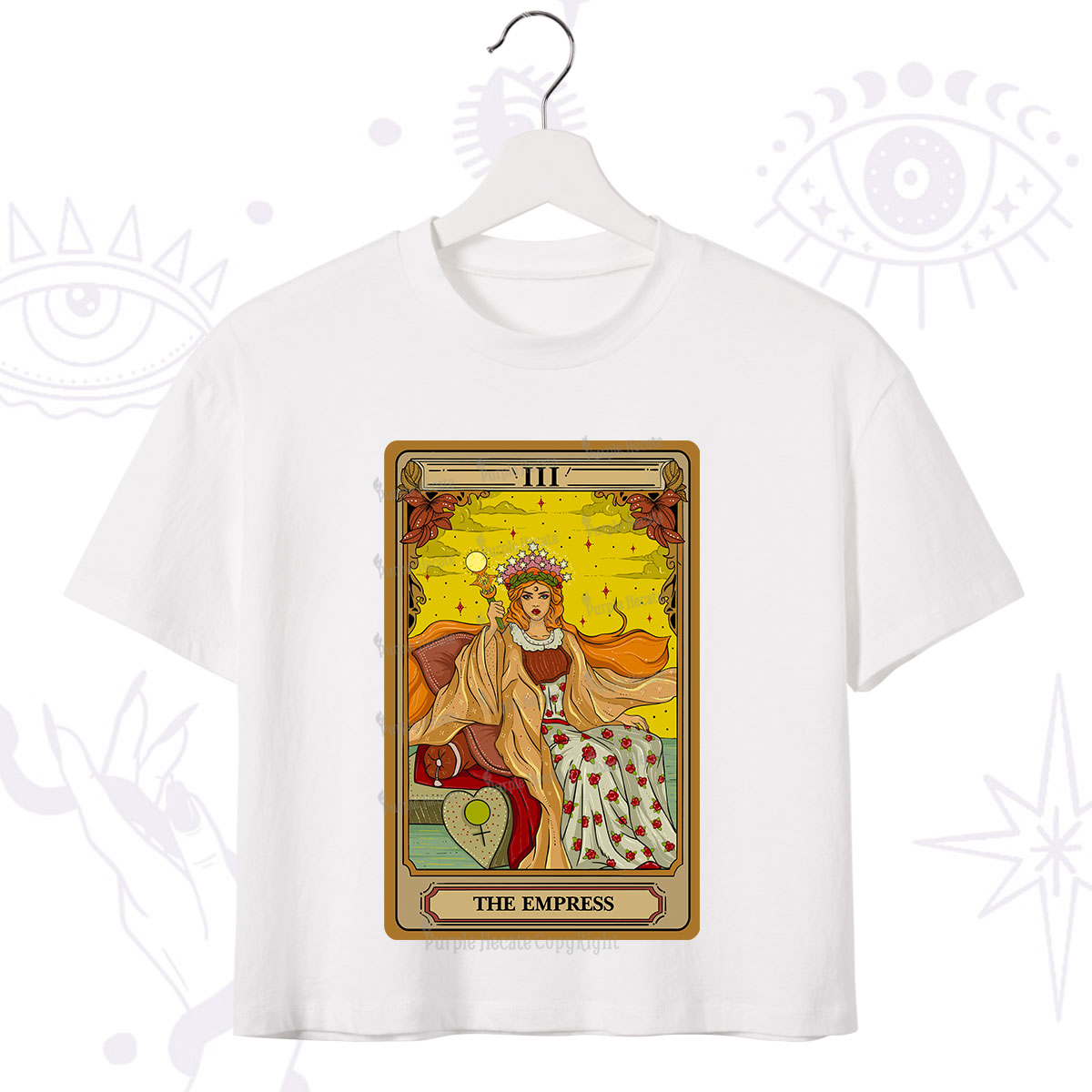 Purplehecate The Empress Tarot Crop T-Shirt