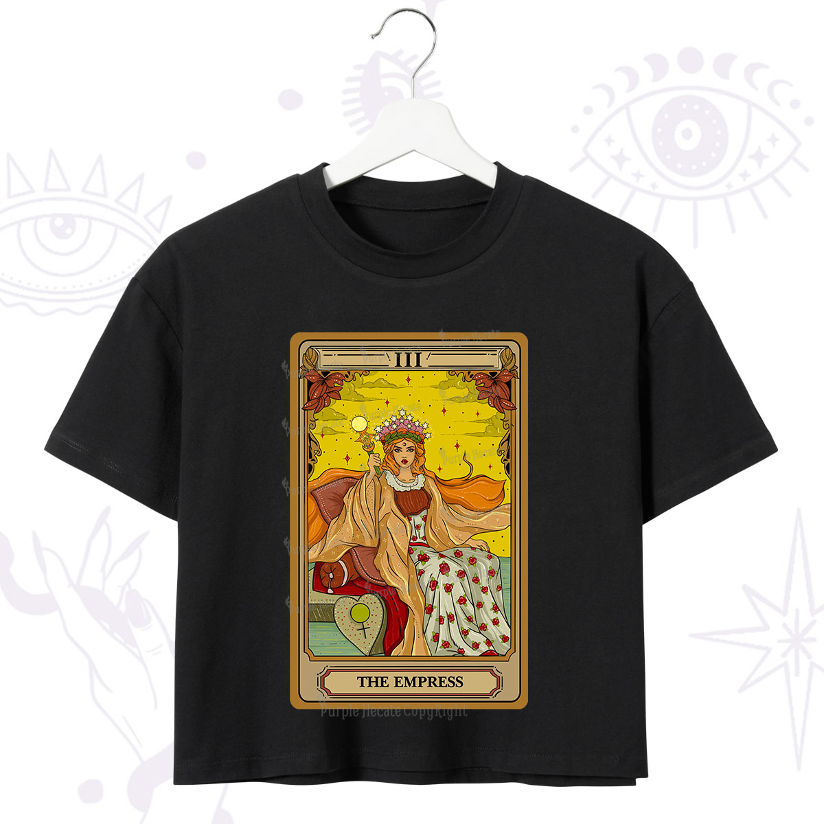 Purplehecate The Empress Tarot Crop T-Shirt