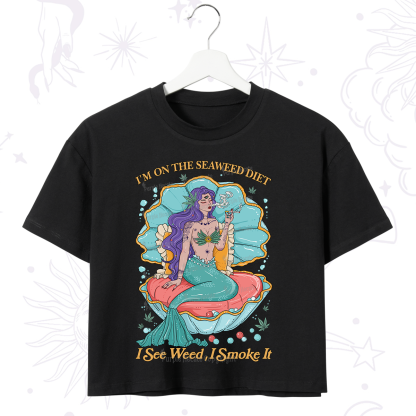 Purplehecate I See Weed I Smoke It Crop T-Shirt