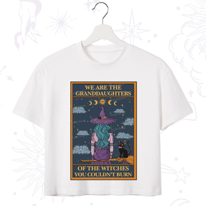Purplehecate The Witches You Couldn't Burn Oracle Card Crop T-Shirt