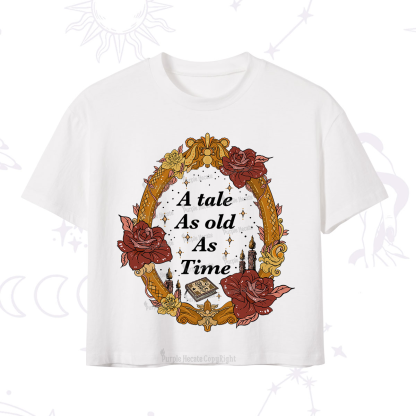 Purplehecate A Tale As Old As Time Crop T-Shirt
