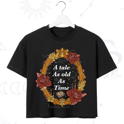 Purplehecate A Tale As Old As Time Crop T-Shirt