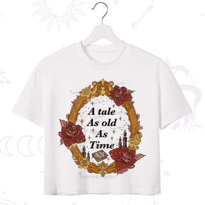 Purplehecate A Tale As Old As Time Crop T-Shirt