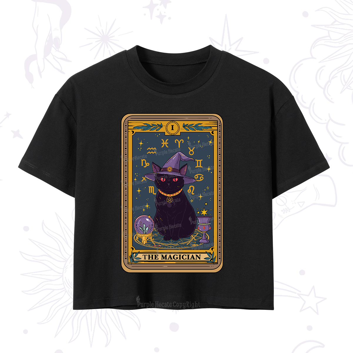 Purplehecate The Magician Tarot Crop T-Shirt
