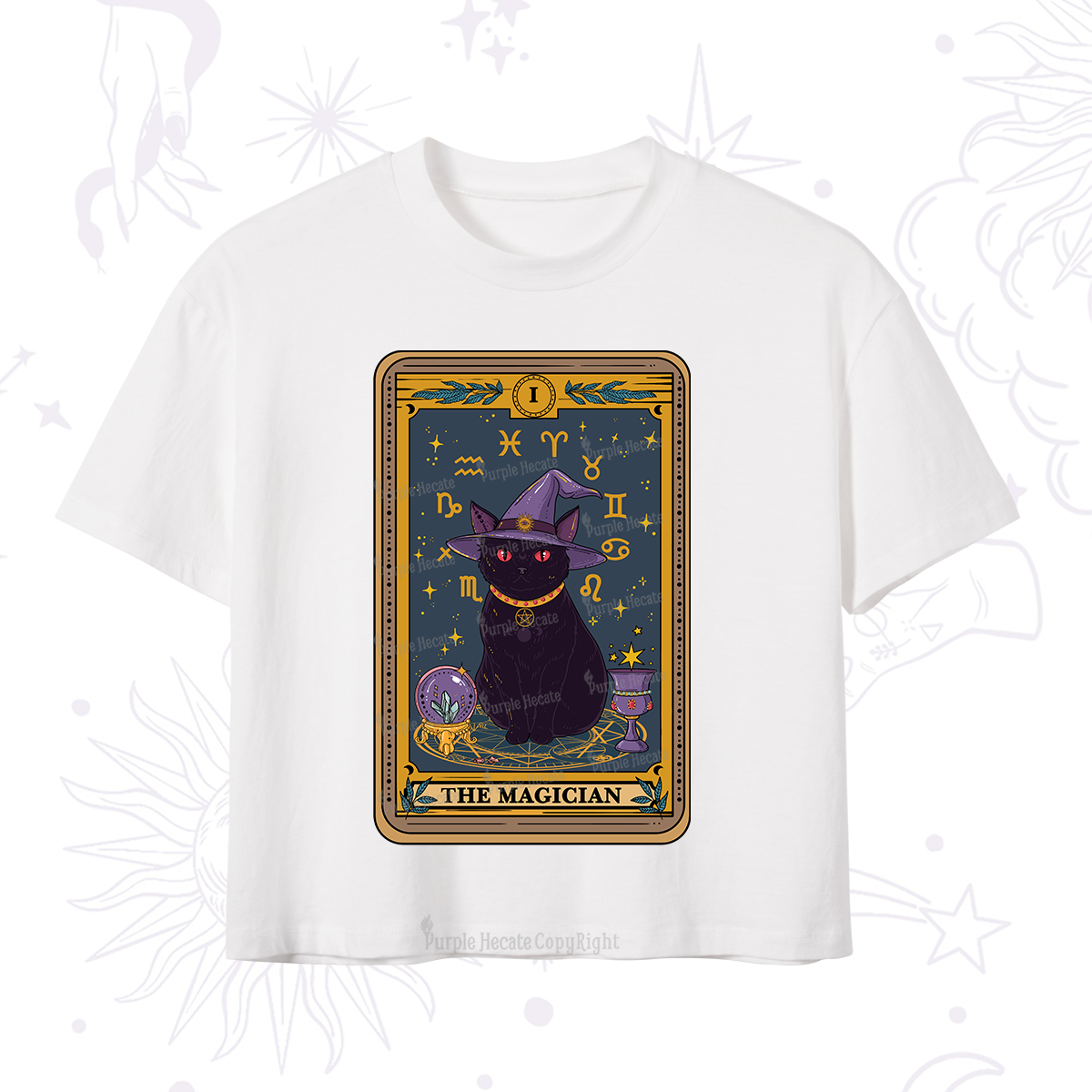 Purplehecate The Magician Tarot Crop T-Shirt