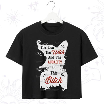 Purplehecate The Lion The Witch And The Audacity Of This Bitch Crop T-Shirt