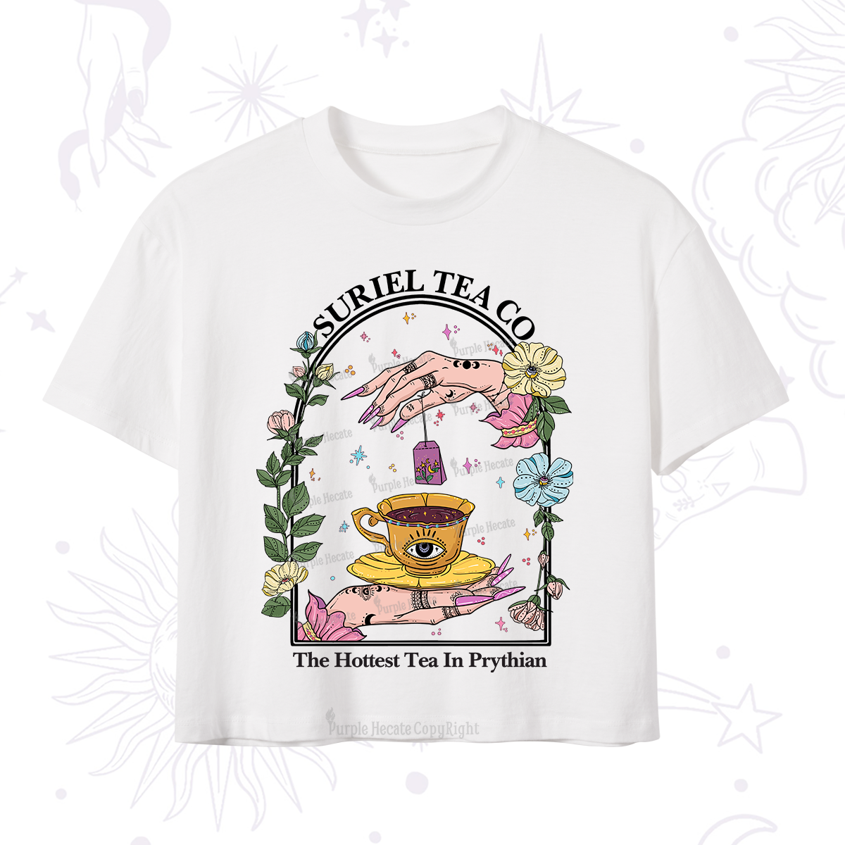 Purplehecate The Hottest Tea in Prythian Crop T-Shirt