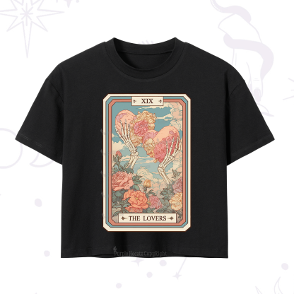 Purplehecate The Lovers Undying Heart Tarot Crop T-Shirt