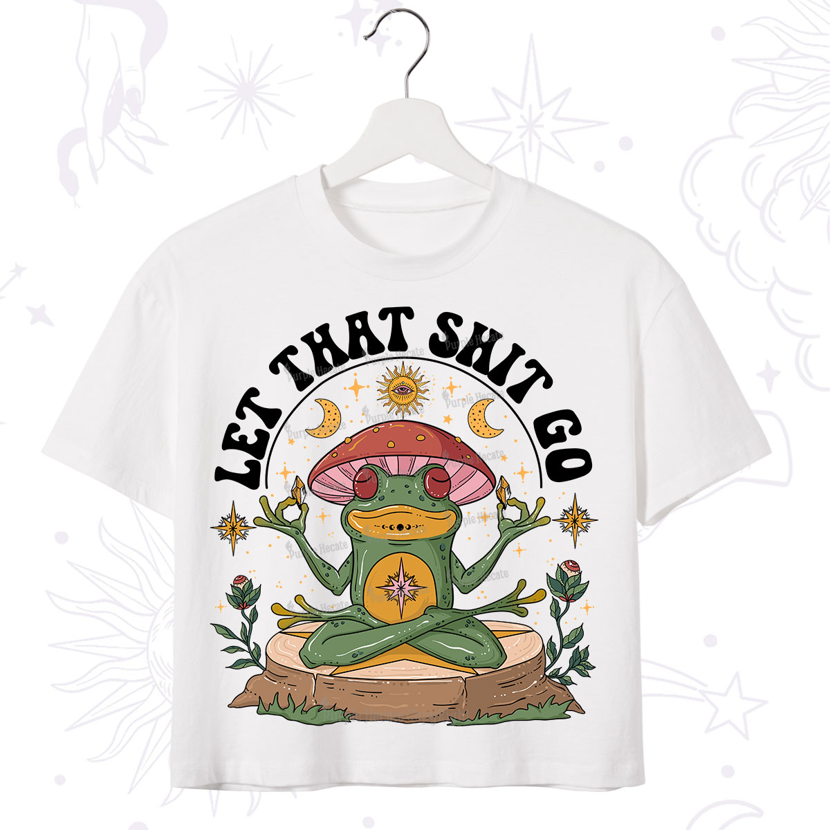 Purplehecate Let That Shit Go Crop T-Shirt