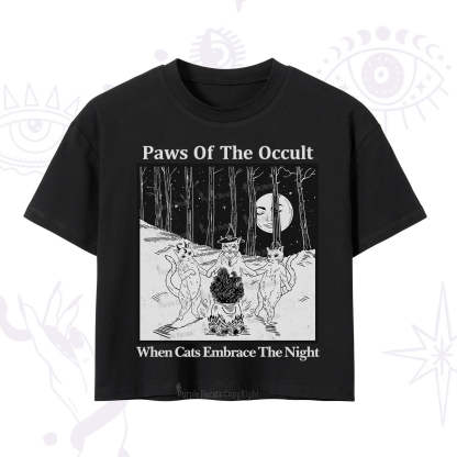 Purplehecate Witchy Cats Crop T-Shirt