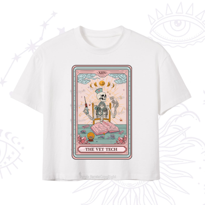 Purplehecate The Vet Tech Tarot Card Crop T-Shirt