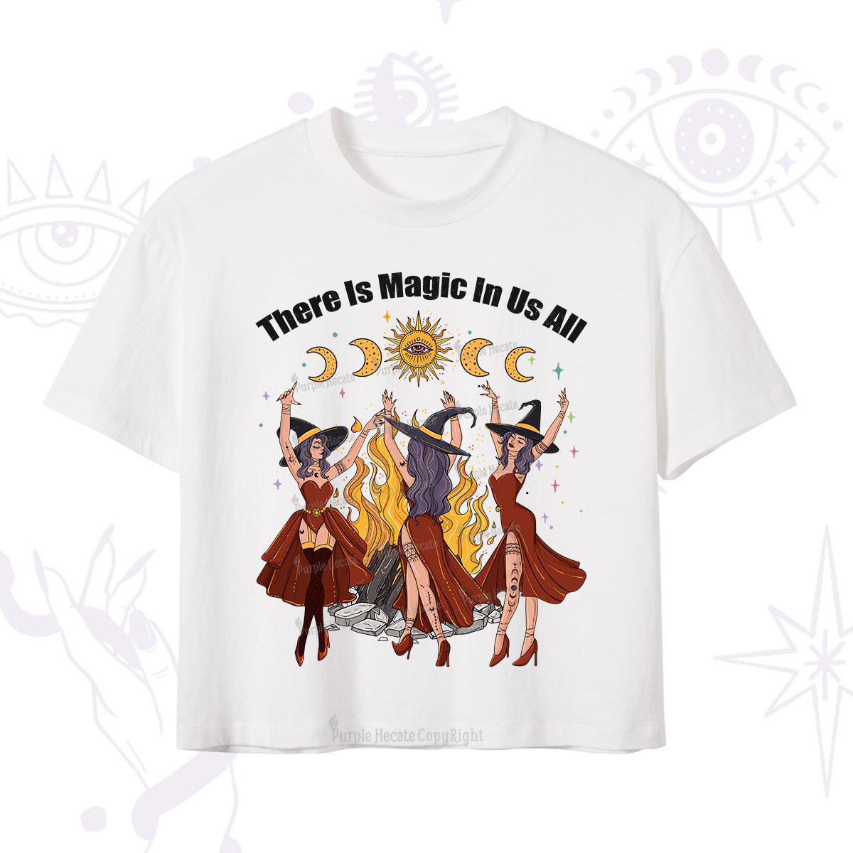 Purplehecate There Is Magic In Us All Crop T-Shirt