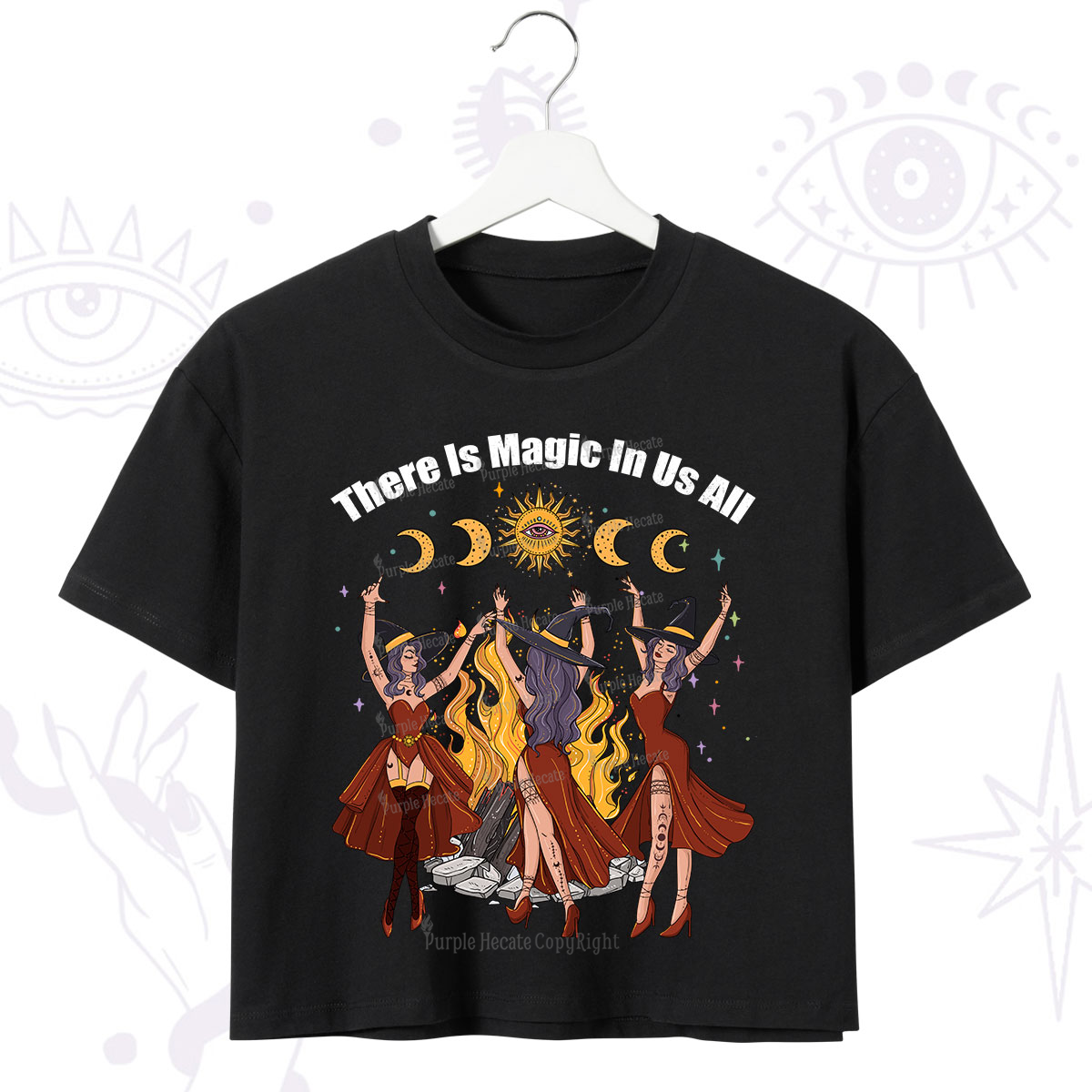 Purplehecate There Is Magic In Us All Crop T-Shirt