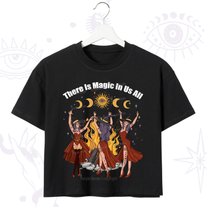 Purplehecate There Is Magic In Us All Crop T-Shirt