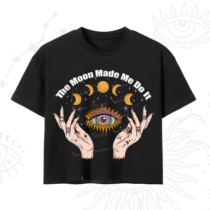 Purplehecate The Moon Made Me Do It Crop T-Shirt