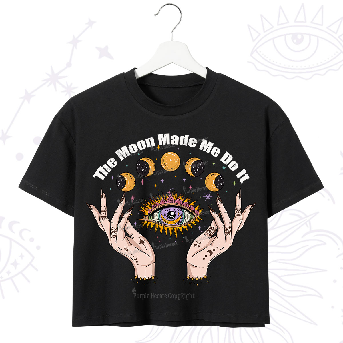 Purplehecate The Moon Made Me Do It Crop T-Shirt