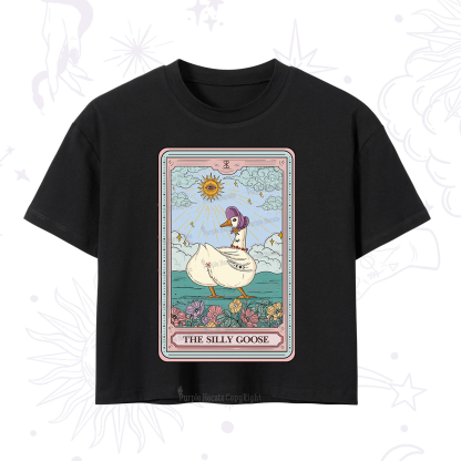 Purplehecate The Silly Goose Tarot Crop T-Shirt