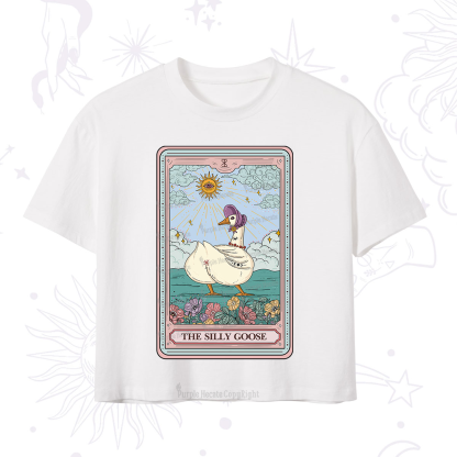 Purplehecate The Silly Goose Tarot Crop T-Shirt