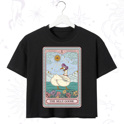 Purplehecate The Silly Goose Tarot Crop T-Shirt
