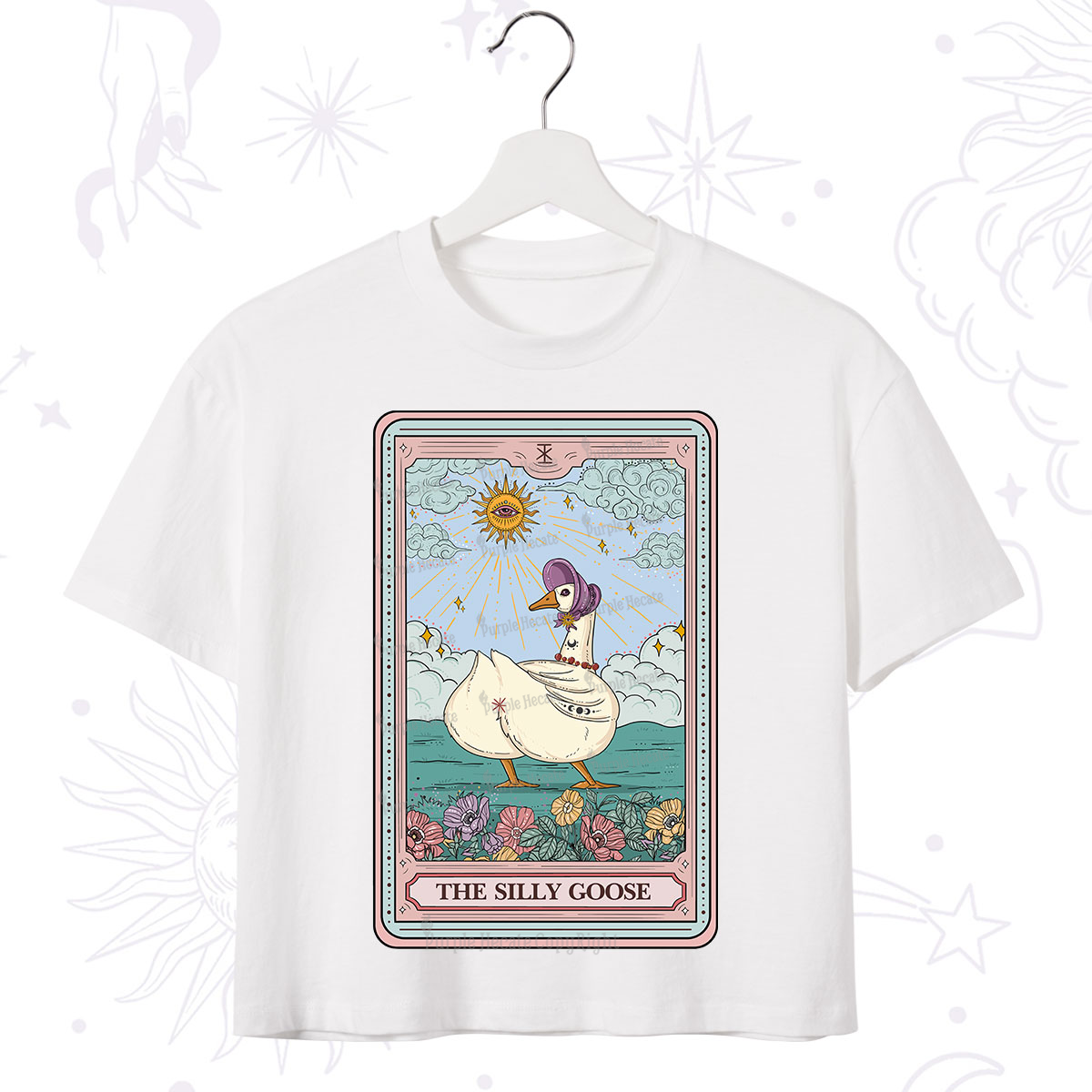 Purplehecate The Silly Goose Tarot Crop T-Shirt