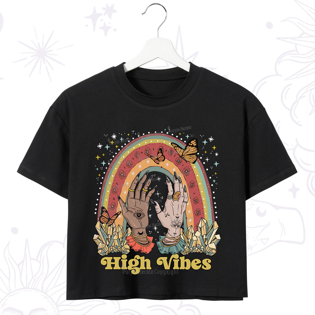 Purplehecate High Vibes Crop T-Shirt