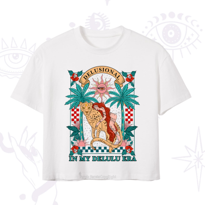 Purplehecate In My Delulu Era Crop T-Shirt