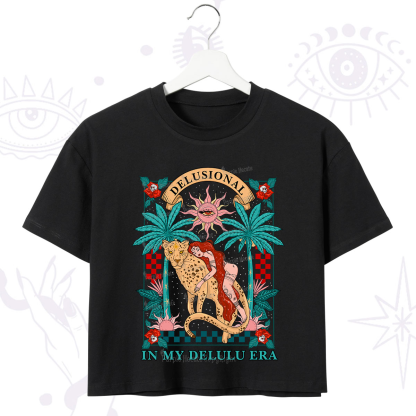 Purplehecate In My Delulu Era Crop T-Shirt