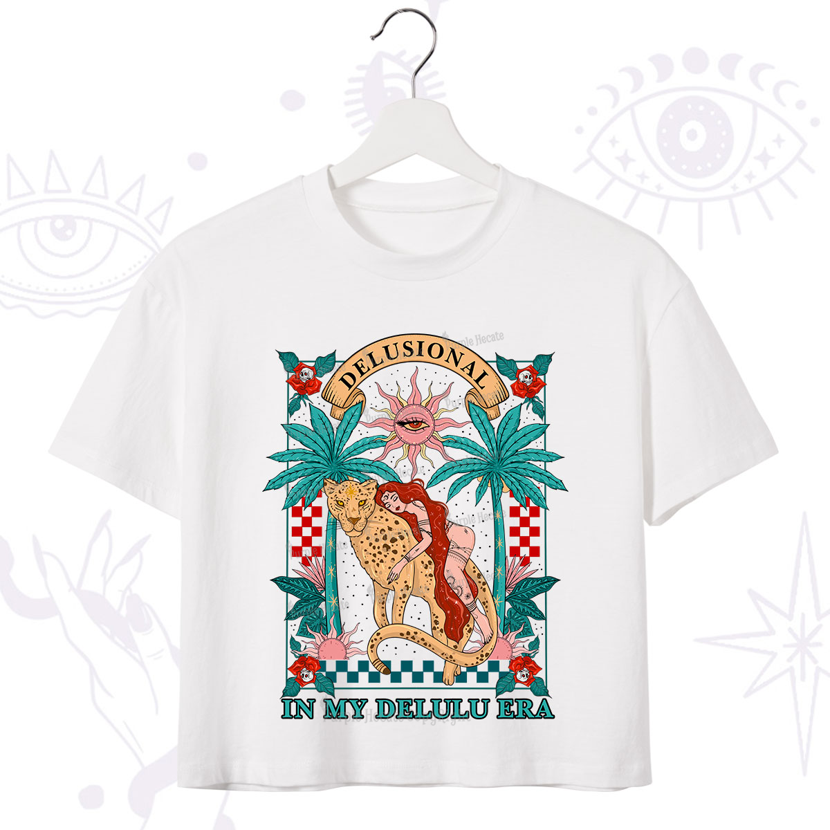 Purplehecate In My Delulu Era Crop T-Shirt