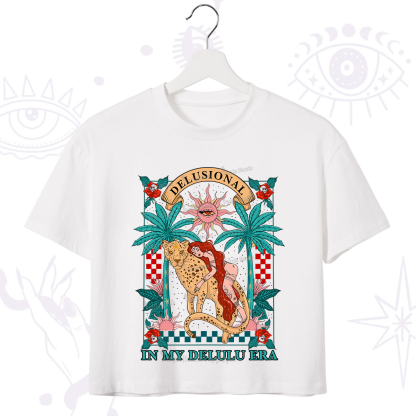 Purplehecate In My Delulu Era Crop T-Shirt