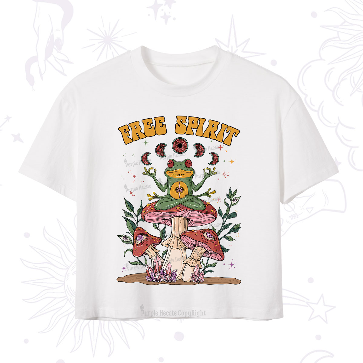Purplehecate Free Spirit Crop T-Shirt