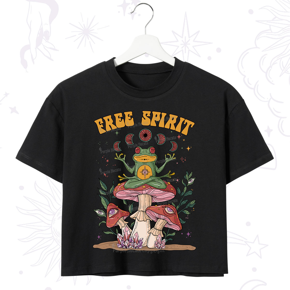 Purplehecate Free Spirit Crop T-Shirt