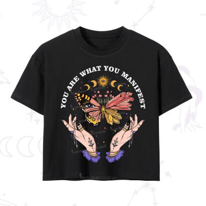 Purplehecate You Are What You Manifest Crop T-Shirt