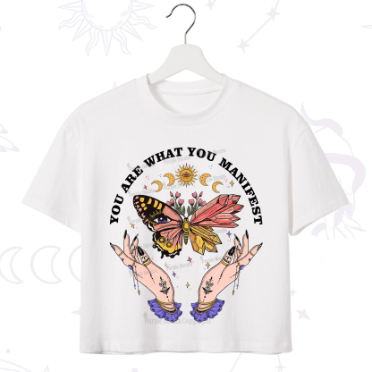 Purplehecate You Are What You Manifest Crop T-Shirt