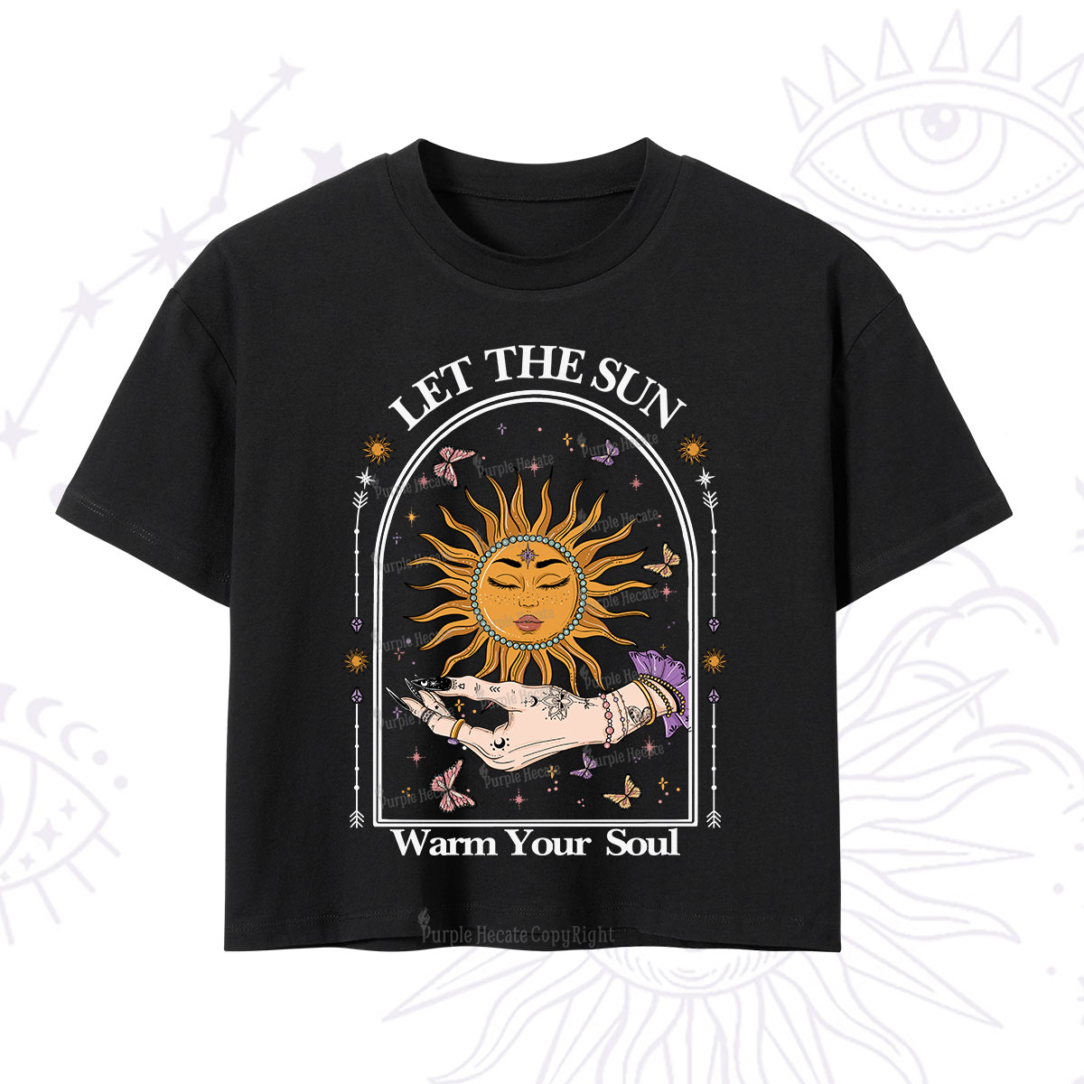 Purplehecate Let The Sun Warm Your Soul Crop T-Shirt