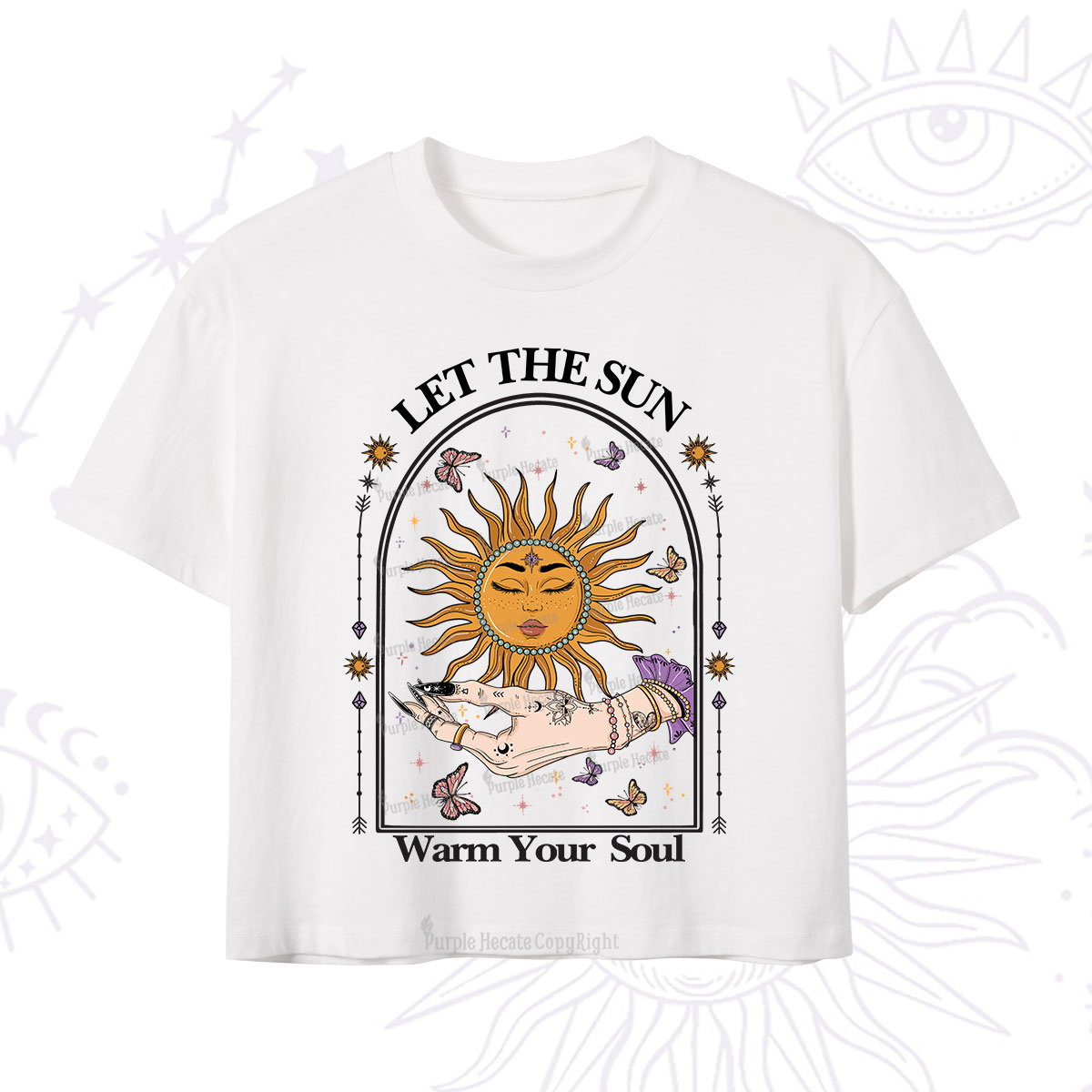 Purplehecate Let The Sun Warm Your Soul Crop T-Shirt