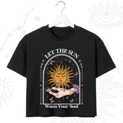 Purplehecate Let The Sun Warm Your Soul Crop T-Shirt