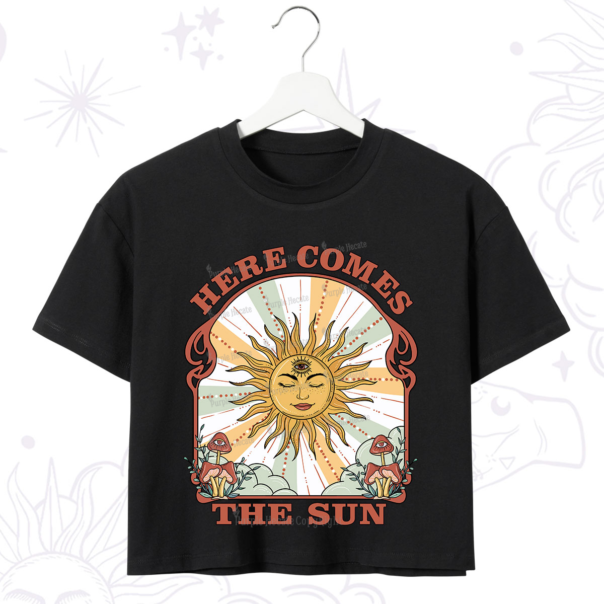 Purplehecate Here Comes The Sun Crop T-Shirt